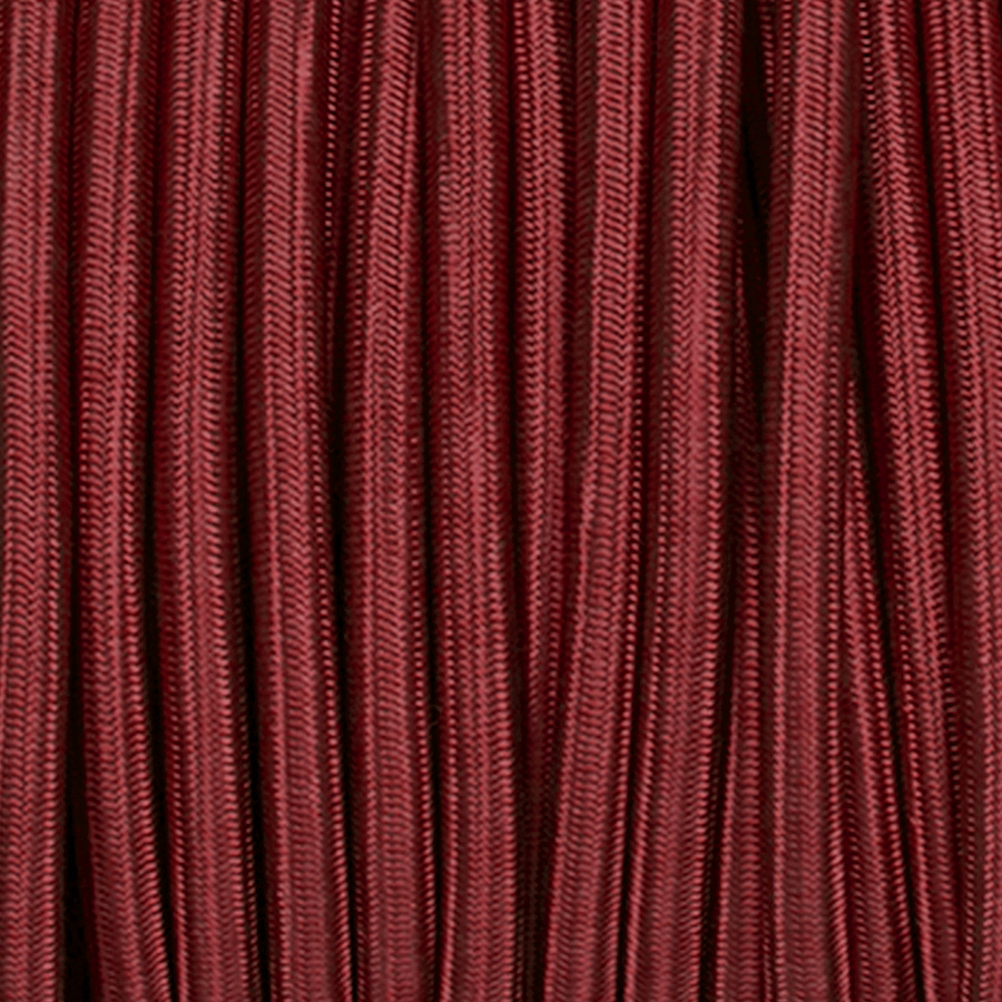 BURGUNDY ROUND FABRIC CABLE - DYKE & DEAN