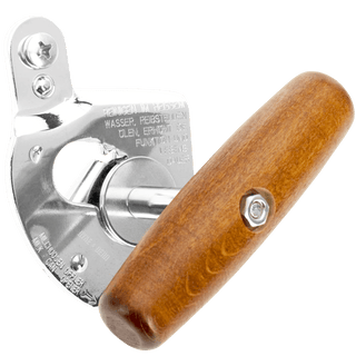 CAN OPENER WITH WOODEN HANDLE - DYKE & DEAN