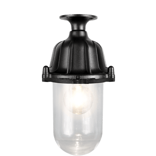 CAST LANTERN PENDANT BLACK FIXED - DYKE & DEAN