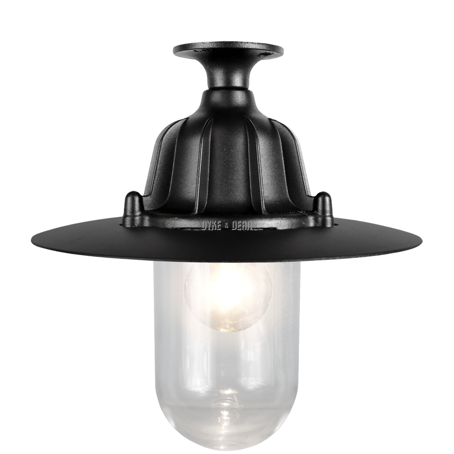 CAST LANTERN PENDANT BLACK FIXED - DYKE & DEAN