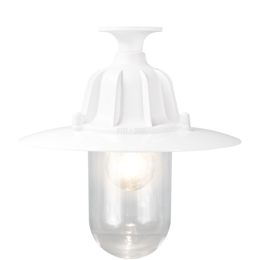 CAST LANTERN PENDANT WHITE FIXED WITHOUT SHADE - DYKE & DEAN