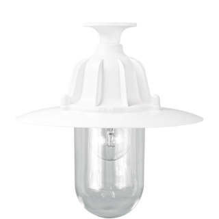 CAST LANTERN PENDANT WHITE FIXED WITHOUT SHADE - DYKE & DEAN