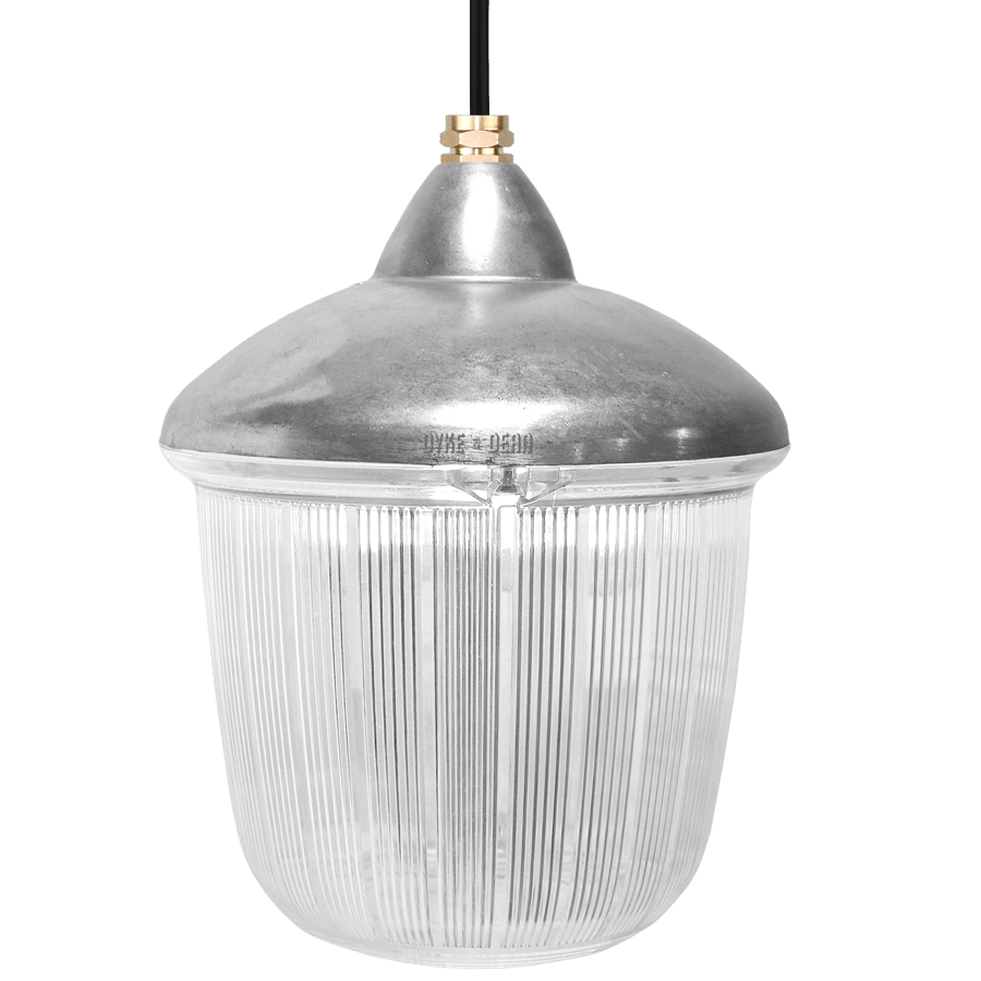 CAST LANTERN RIBBED CASE PENDANT - DYKE & DEAN