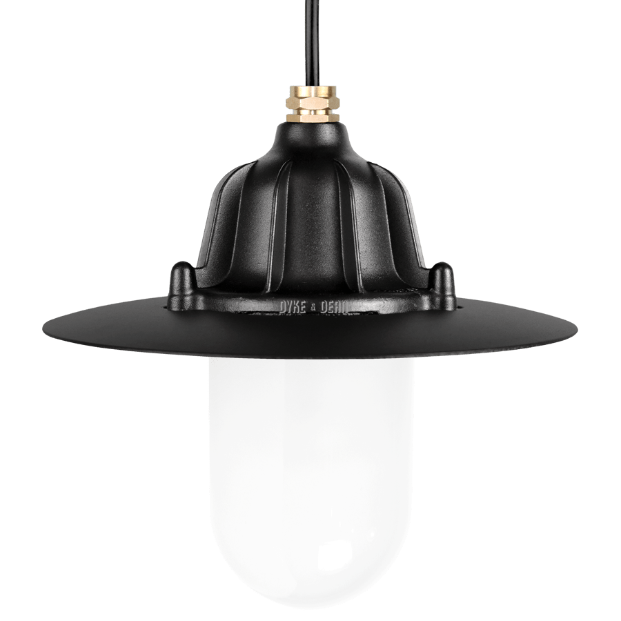 CAST SHADE LANTERN BLACK FROSTED - DYKE & DEAN