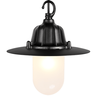 CAST SHADE LANTERN BLACK FROSTED - DYKE & DEAN