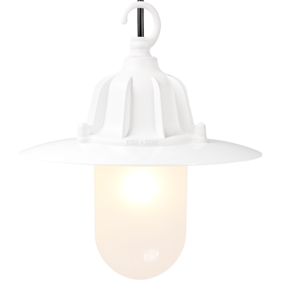 CAST SHADE LANTERN WHITE FROSTED - DYKE & DEAN