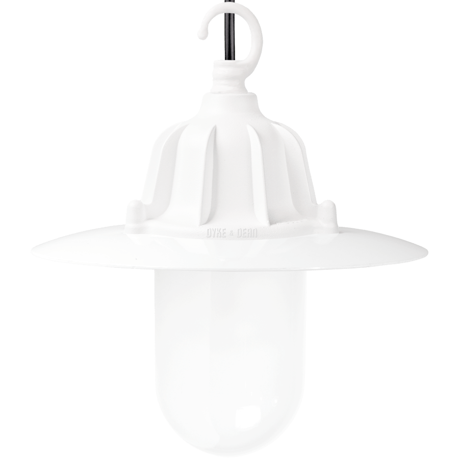 CAST SHADE LANTERN WHITE FROSTED - DYKE & DEAN