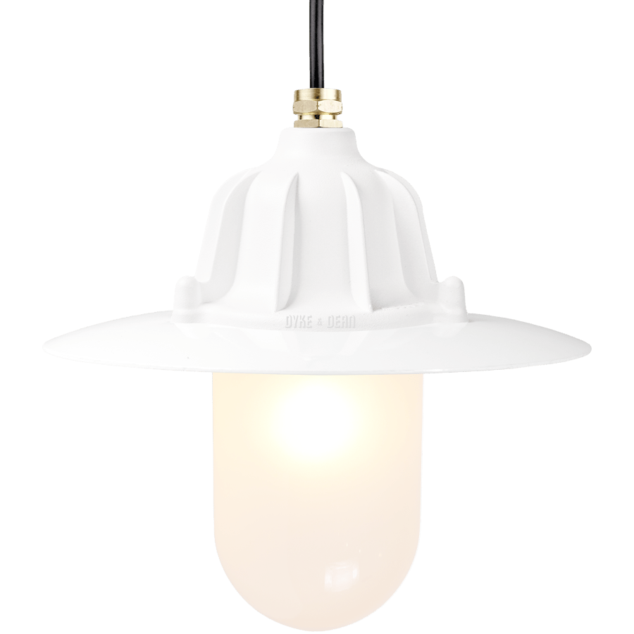 CAST SHADE LANTERN WHITE FROSTED - DYKE & DEAN