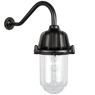 CAST SWAN NECK LANTERN BLACK - DYKE & DEAN