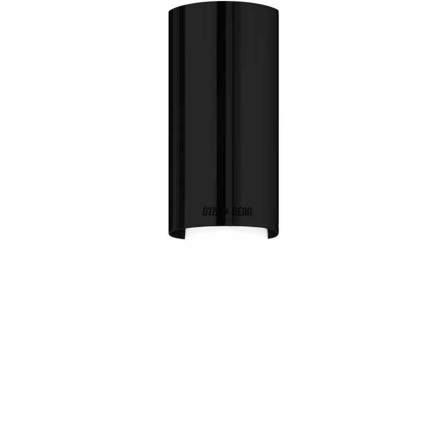 CEILING CYLINDER LAMP BLACK - DYKE & DEAN