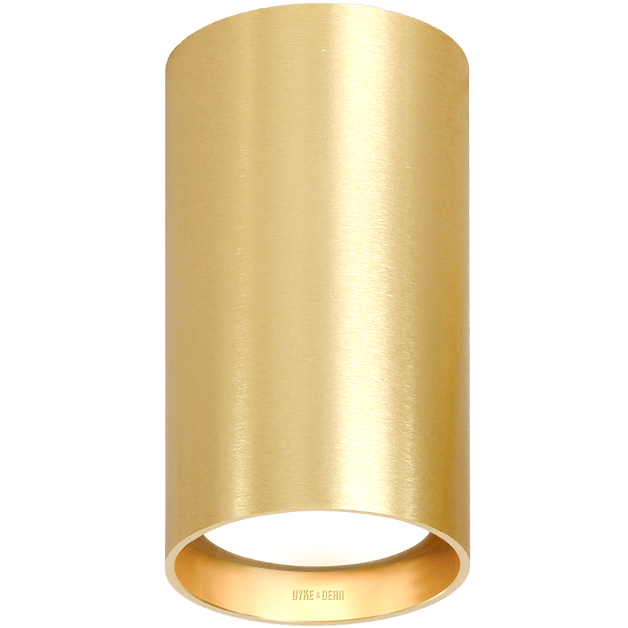 CEILING CYLINDER SPOT LAMP BRASS - DYKE & DEAN