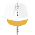 CERAMIC MOUNTED CORNER SINK - DYKE & DEAN