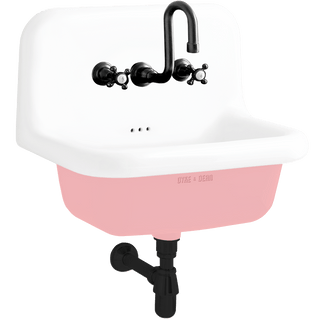 CERAMIC MOUNTED MEDIUM SINK WHITE - DYKE & DEAN