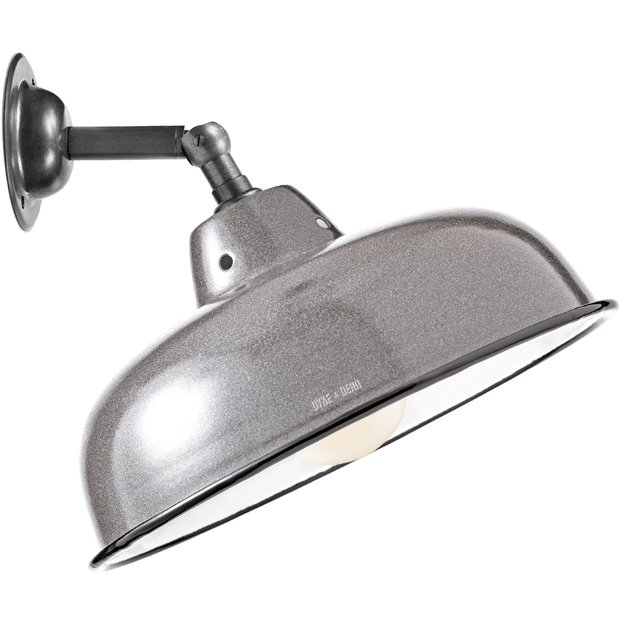 CHARCOAL NECK VENT SHADE WALL LAMP - DYKE & DEAN