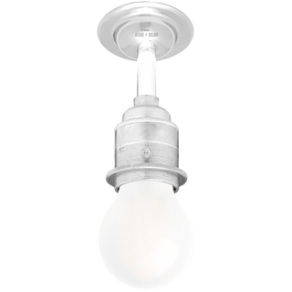 CHROME FIXED EXTENDED E27 WALL BULB HOLDER - DYKE & DEAN