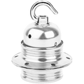 CHROME PLATED HOOKED E27 BULB HOLDER - DYKE & DEAN
