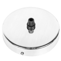 CHROME SINGLE CEILING ROSE - DYKE & DEAN