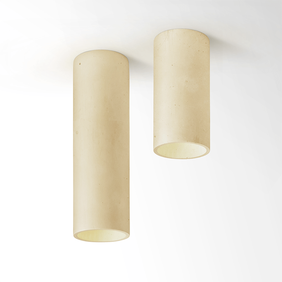 CONCRETE CYLINDER CEILING YELLOW - DYKE & DEAN