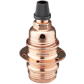COPPER E14 SMALL SCREW BULB HOLDER - DYKE & DEAN