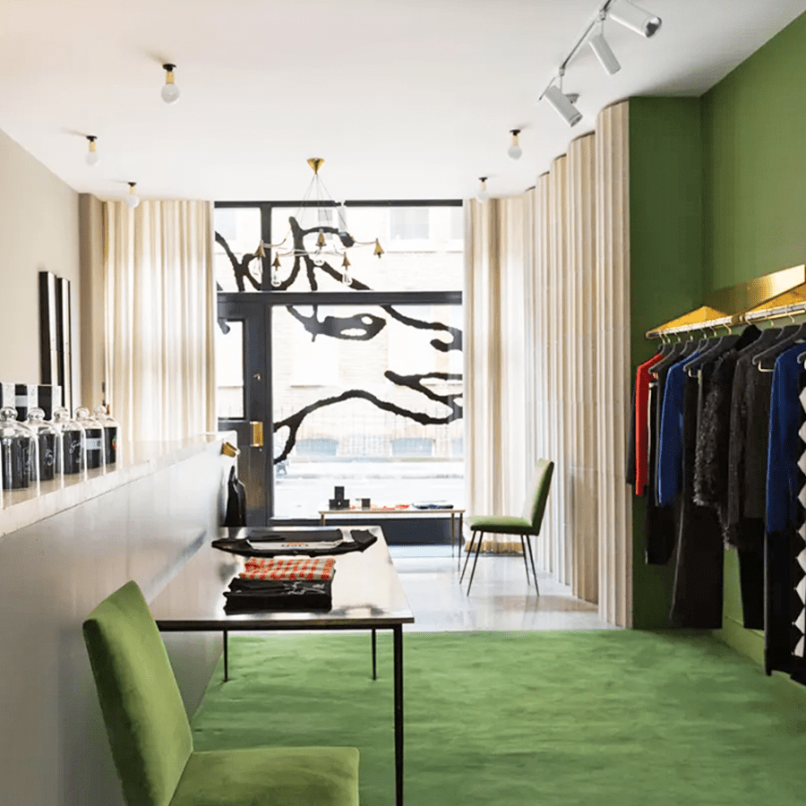 COPPER FIXED STUBBY CERAMIC LAMP - DYKE & DEAN