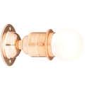 COPPER PLATED FIXED E27 WALL BULB HOLDER - DYKE & DEAN