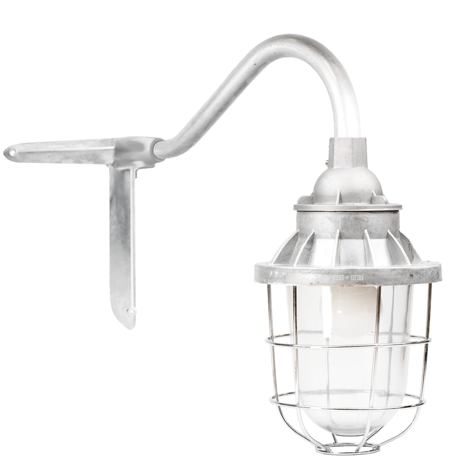 CORNER SWAN NECK LANTERN CAGED CASE - DYKE & DEAN