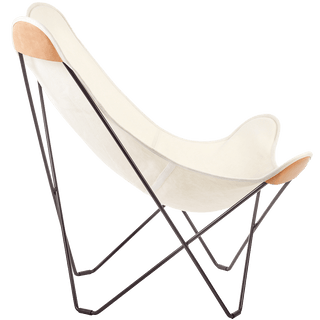 CUERO BUTTERFLY CHAIR NATURAL CANVAS - DYKE & DEAN