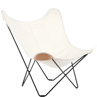 CUERO BUTTERFLY CHAIR NATURAL CANVAS - DYKE & DEAN