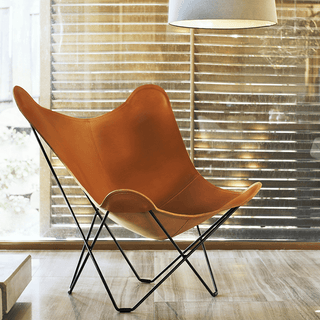 CUERO BUTTERFLY CHAIR POLO LEATHER - DYKE & DEAN