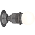 DARK BRASS FIXED SCREW E27 WALL BULB HOLDER - DYKE & DEAN