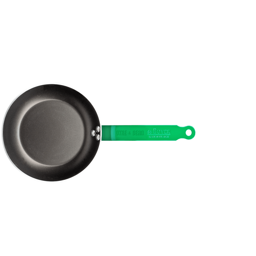 DE BUYER CHOC FRYING PANS GREEN HANDLES - DYKE & DEAN