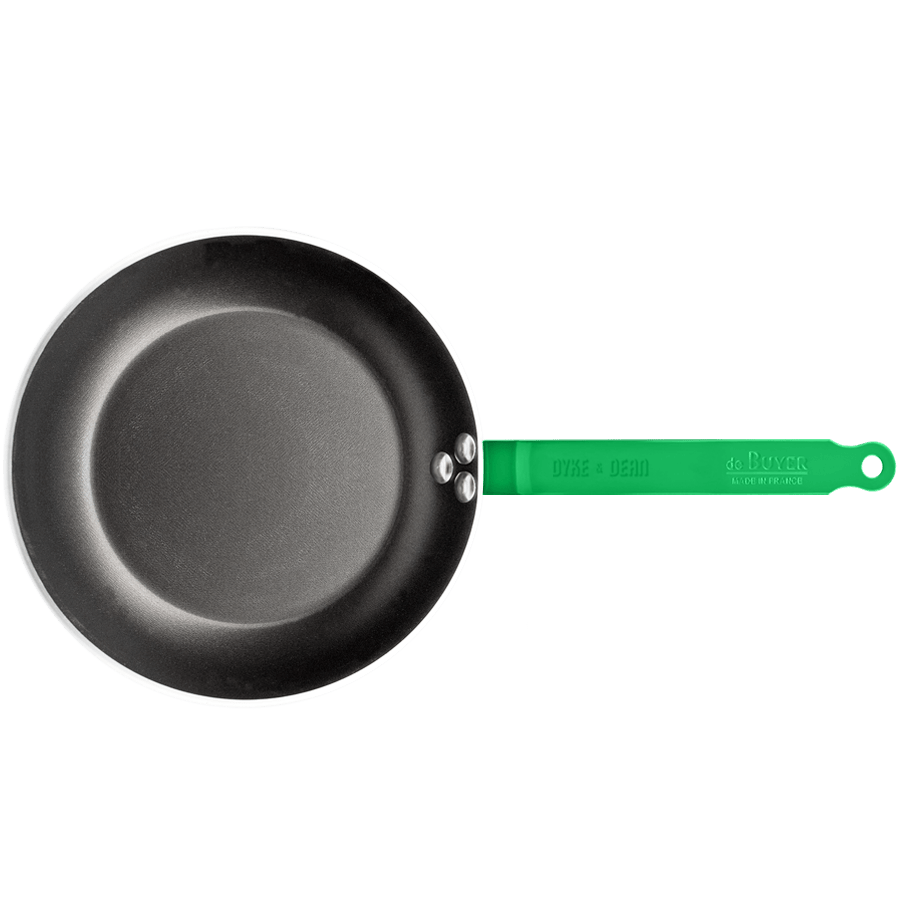 DE BUYER CHOC FRYING PANS GREEN HANDLES - DYKE & DEAN