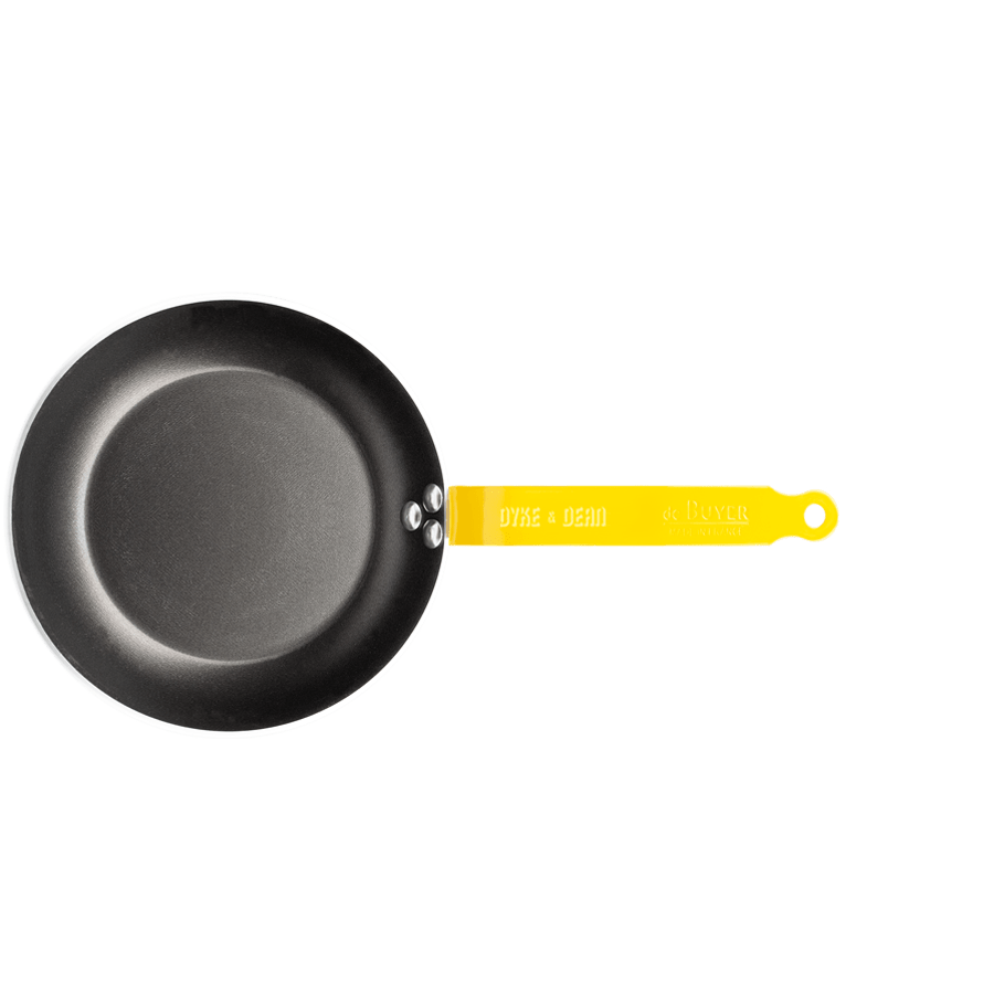 DE BUYER CHOC FRYING PANS YELLOW HANDLES - DYKE & DEAN