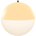 DOME CAPPED OPAL GLOBE PENDANT BESPOKE COLOUR 600MM - DYKE & DEAN