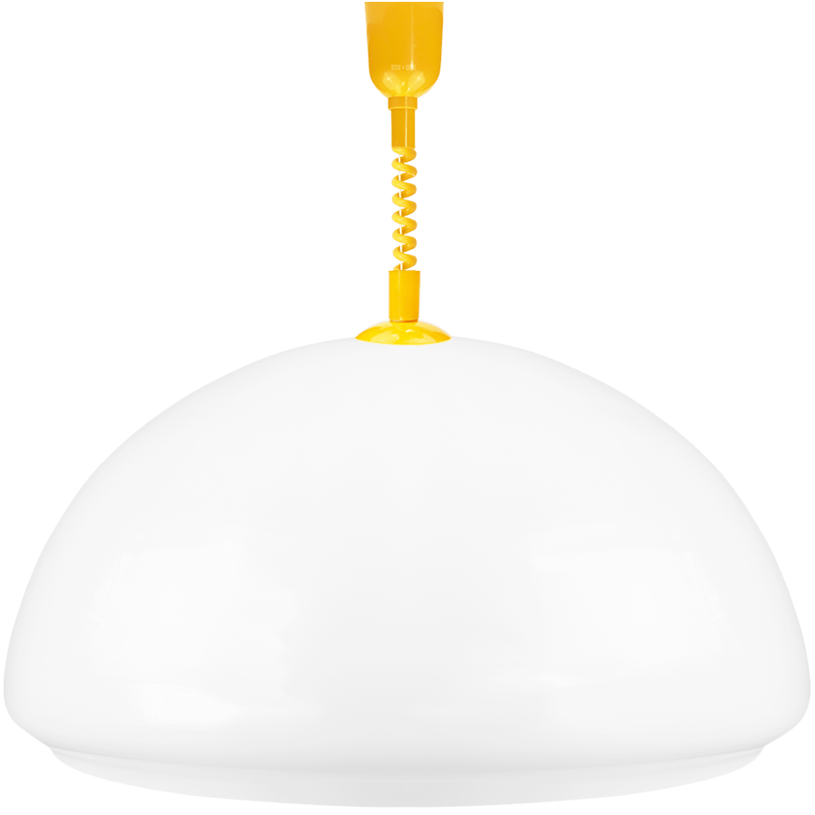 DOME OPALINE RETRACTABLE CORD LIGHT LARGE - DYKE & DEAN