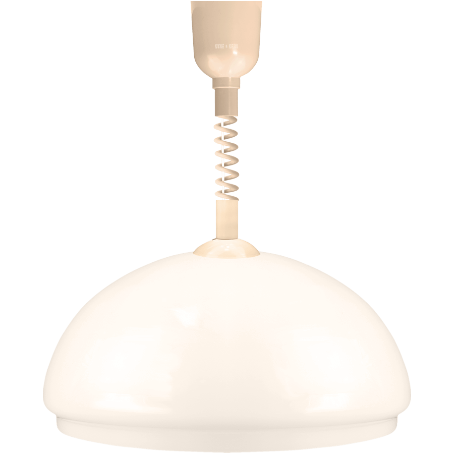 DOME OPALINE RETRACTABLE CORD LIGHT SMALL