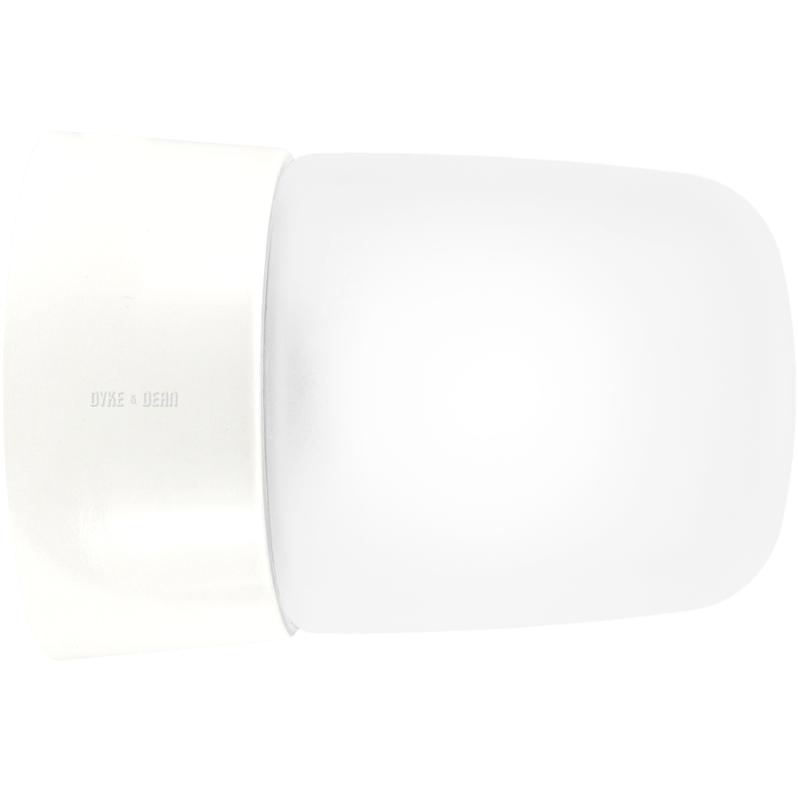 DUROPLAST CREAM REARWIRED WALL & CEILING LIGHT FROSTED - DYKE & DEAN