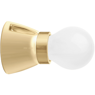 DYKE & DEAN FIXED SOCKET GOLD CERAMIC LAMP - DYKE & DEAN