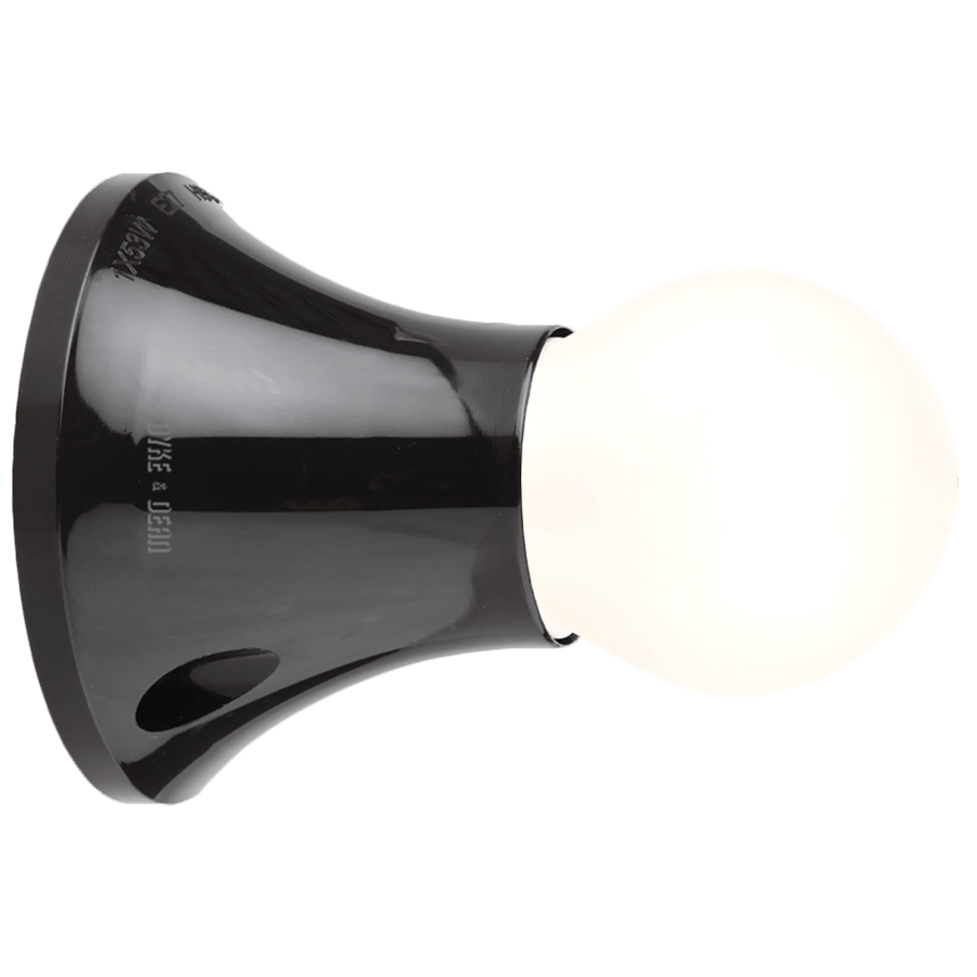 E27 BLACK WALL LAMP HOLDER - DYKE & DEAN