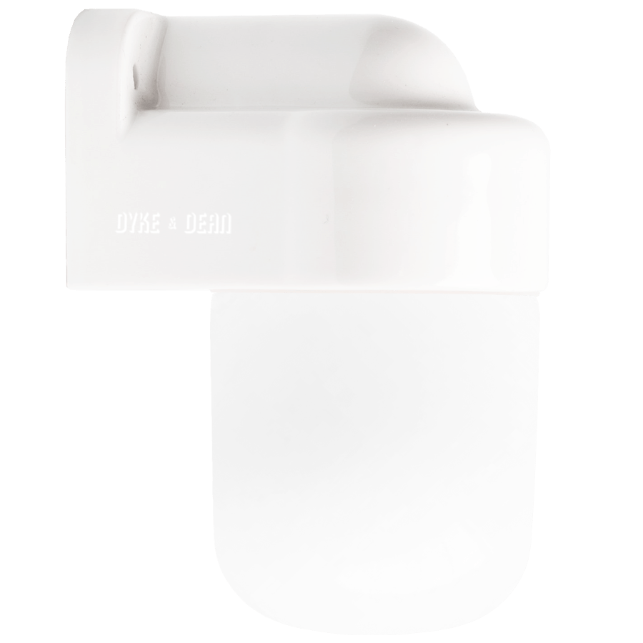 E27 CERAMIC WALL LIGHT FROSTED - DYKE & DEAN