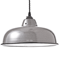 ENAMEL CHARCOAL NECK VENT SHADE - DYKE & DEAN