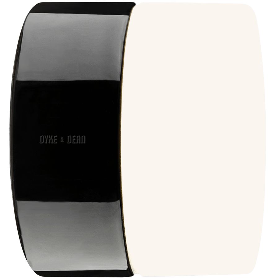 FLAT BLACK PORCELAIN WALL LIGHT IP54 - DYKE & DEAN