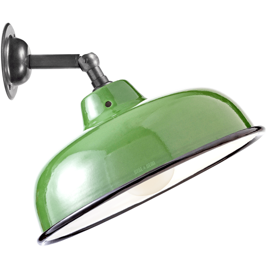 GREEN NECK VENT SHADE WALL LAMP - DYKE & DEAN