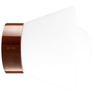 IFO ELECTRIC CERAMIC REAR WIRED WALL LIGHT BROWN - DYKE & DEAN
