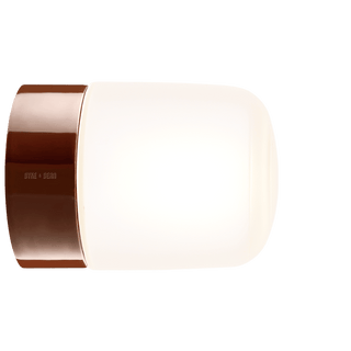IFO ELECTRIC CERAMIC REAR WIRED WALL LIGHT BROWN - DYKE & DEAN