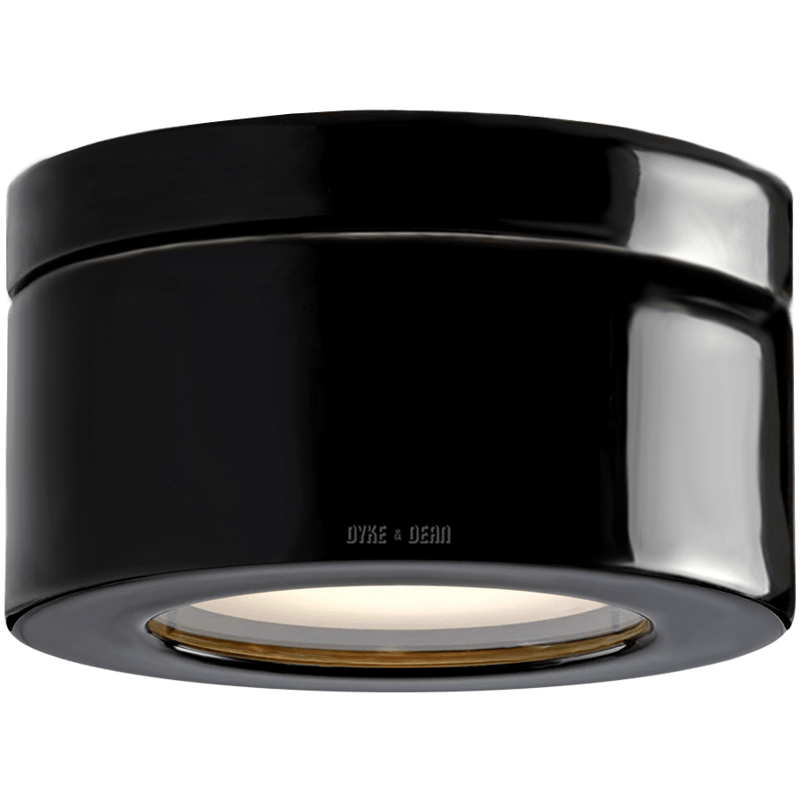 IFO ELECTRIC PORCELAIN SPOT LIGHT BLACK IP44 - DYKE & DEAN