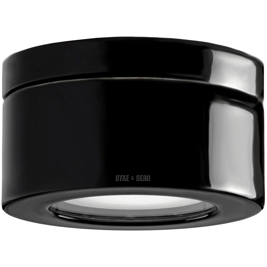 IFO ELECTRIC PORCELAIN SPOT LIGHT BLACK IP44 - DYKE & DEAN