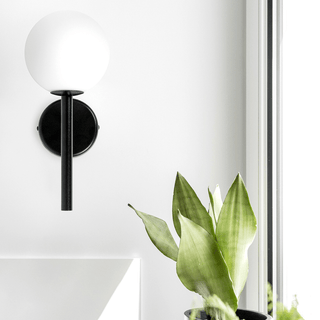 LANTERN GLOBE ROD WALL LIGHT - DYKE & DEAN