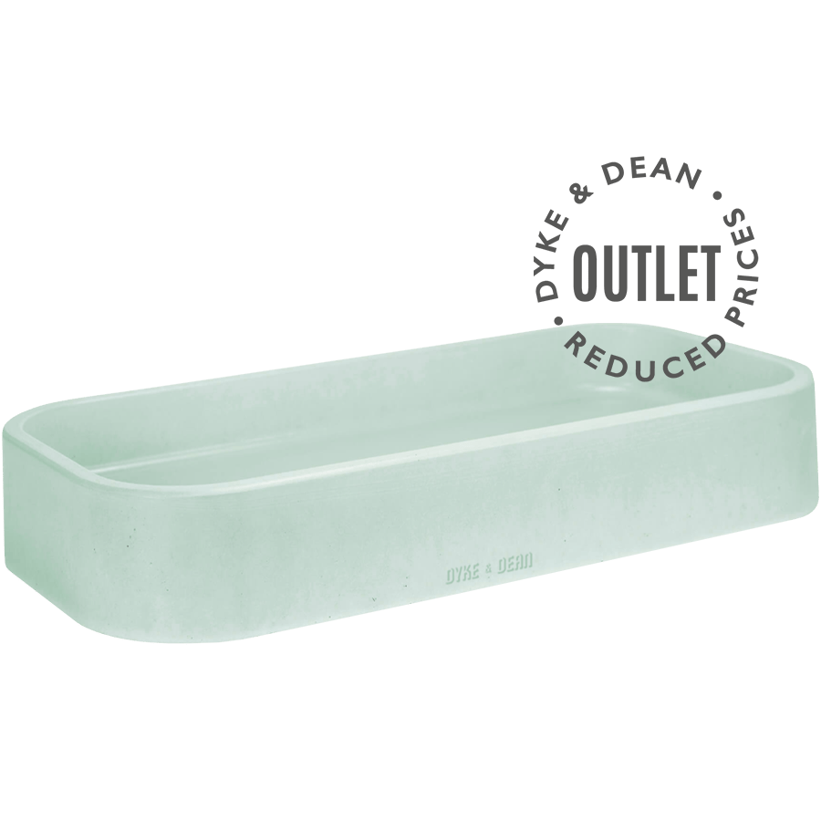 LONG CONCRETE COUNTER TOP WASHBASIN OUTLET - DYKE & DEAN