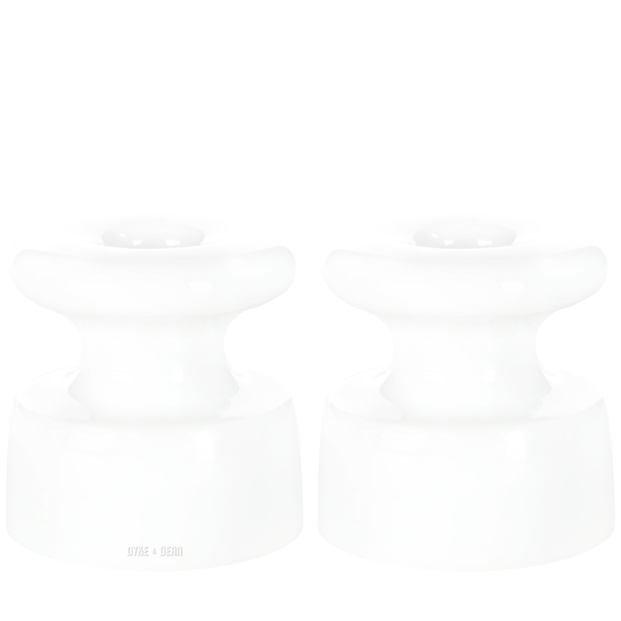 MANAGEMENT CERAMIC CABLE KNOBS - DYKE & DEAN